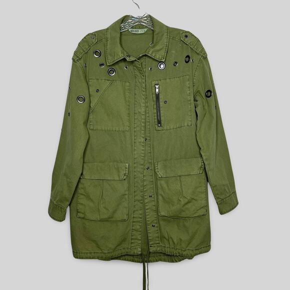 Zara Grommet Oversized Jacket - Picture 1 of 5